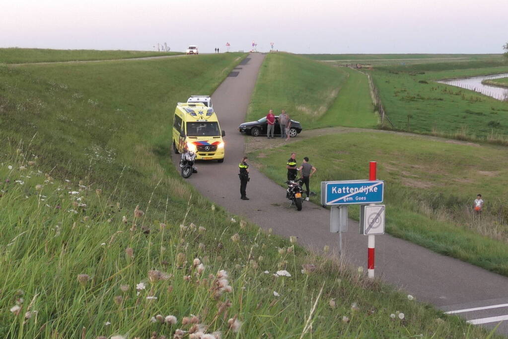 Motorrijder komt ten val