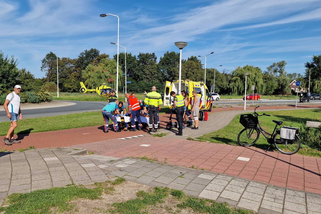 Jongeman ernstig gewond bij ongeval met elektrische step