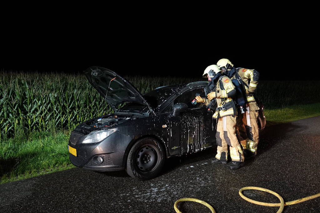 Autobrand snel geblust