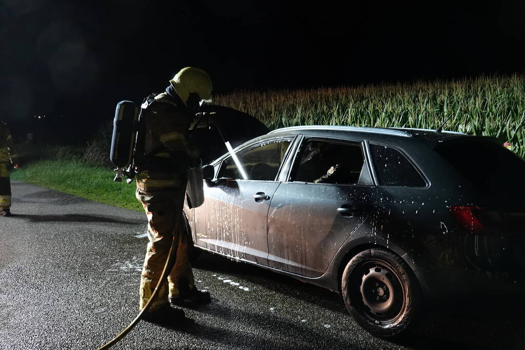 Autobrand snel geblust