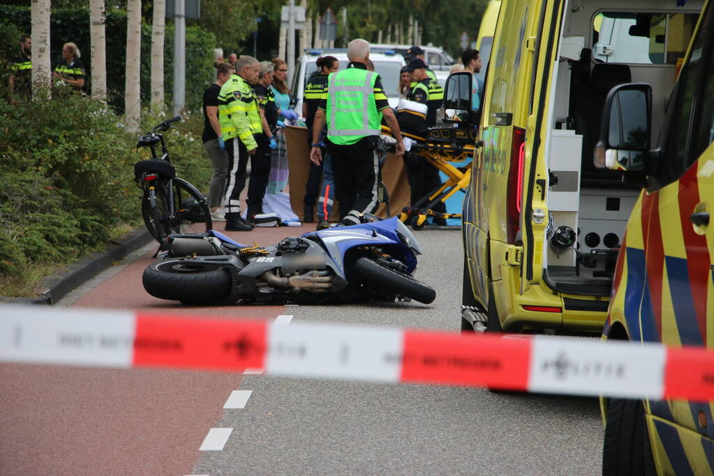 Motorrijder overleden na ongeval