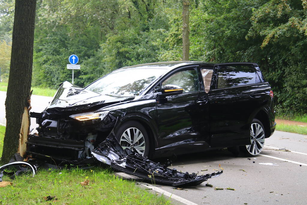 Automobilist knalt tegen boom aan