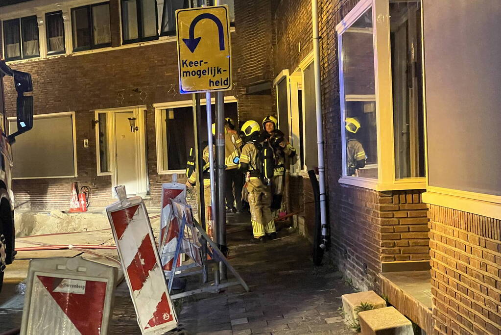 Uitslaande brand in een garage