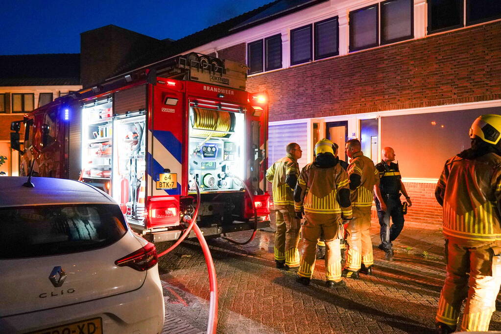 Uitslaande brand in een garage