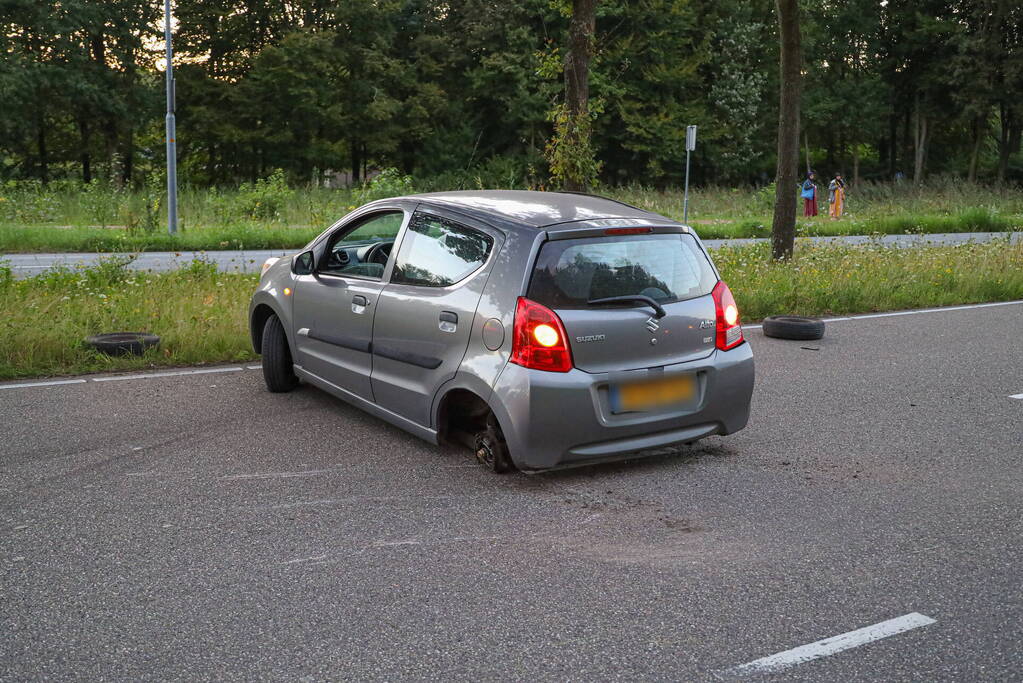 Veel schade bij eenzijdig ongeval op kruising