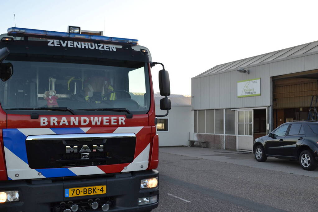 Brand bij kwekerij snel onder controle