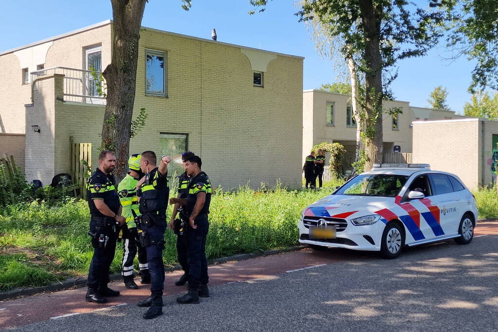 Persoon aangehouden in tuin na achtervolging