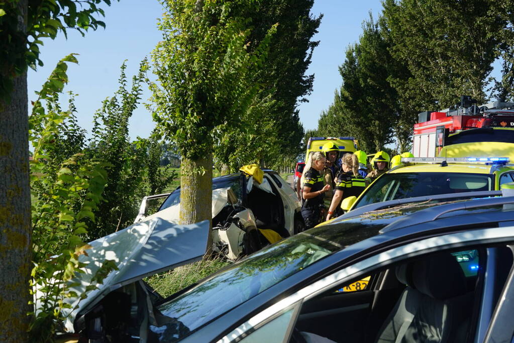 Bestuurder onder invloed veroorzaakt ernstig ongeval op polderweg