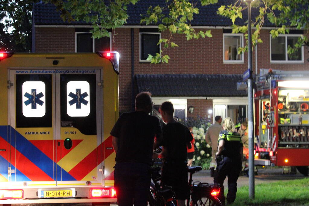 Persoon gewond na brand in woning