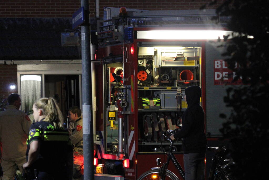 Persoon gewond na brand in woning