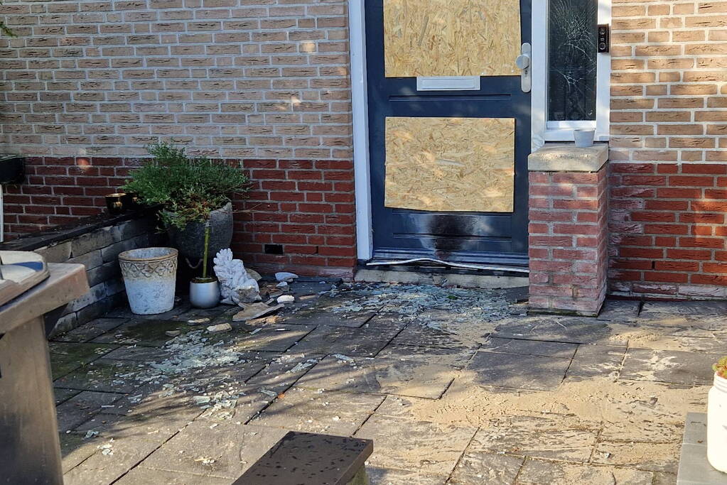 Woning beschadigd door explosief