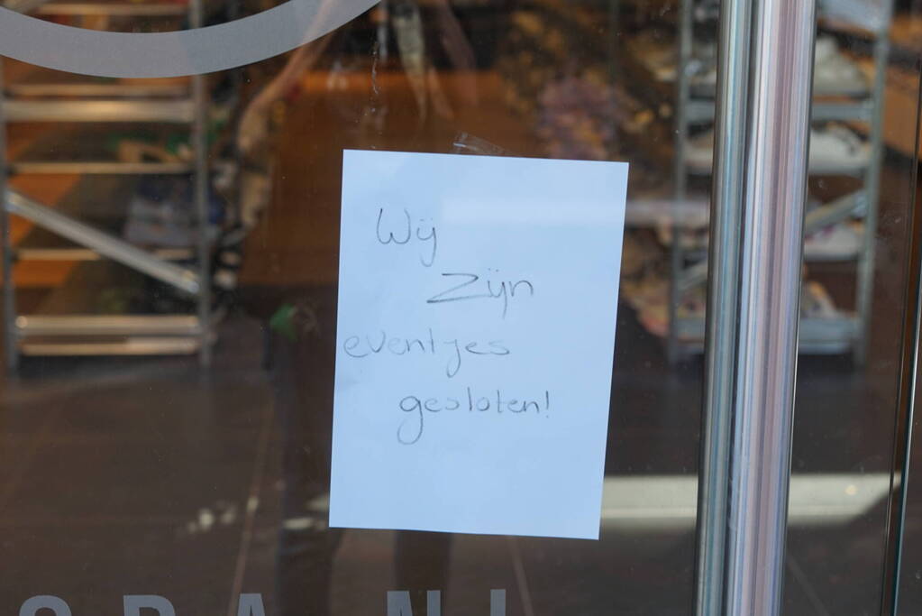 Onderzoek naar gaslucht in winkel