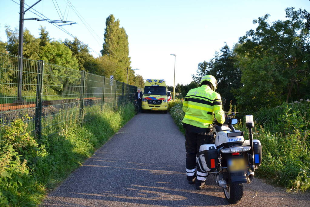 Fietser aangereden door scooterrijder