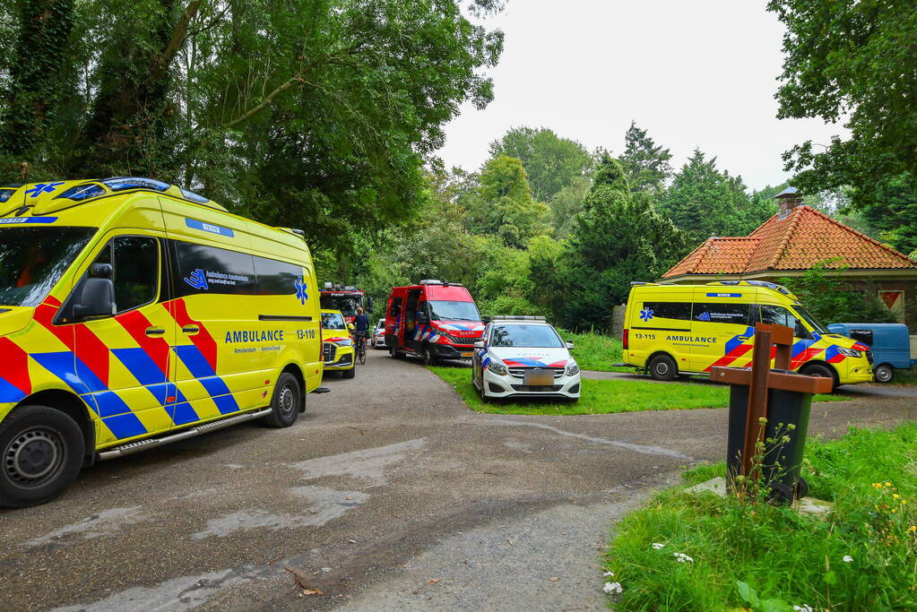 Grootschalige zoektocht naar drenkeling