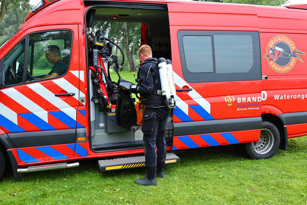 Grootschalige zoektocht naar drenkeling