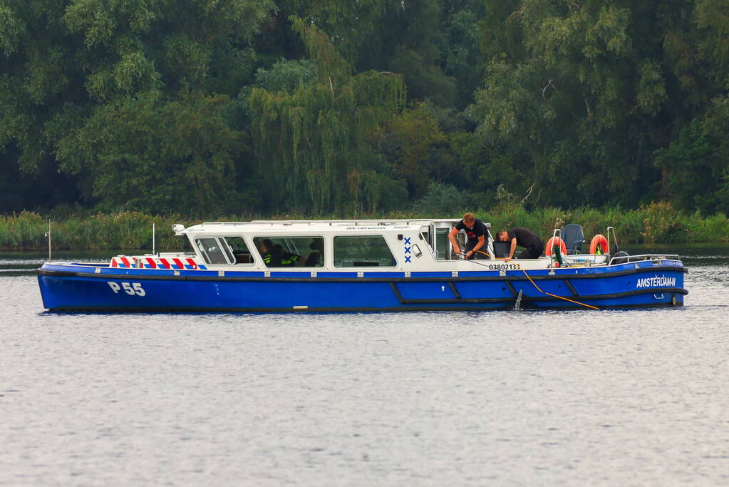 Politie zoekt met sonar naar drenkeling