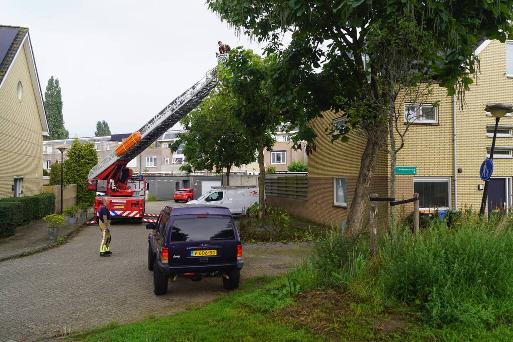 Takken dreigen op parkeerplaats te vallen