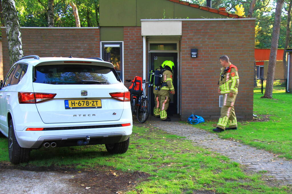 Brandweer verricht metingen in vakantiewoning