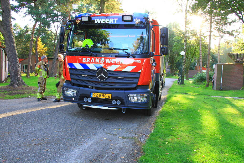 Brandweer verricht metingen in vakantiewoning