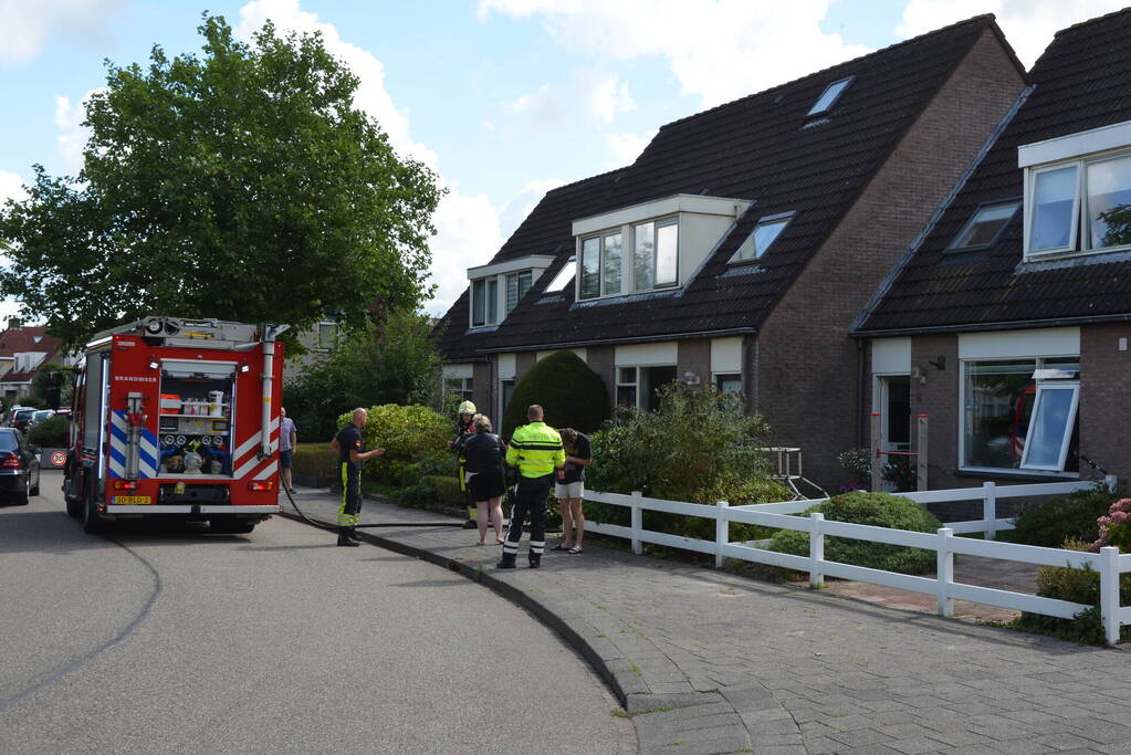 Vaatwasser vat vlam in woning