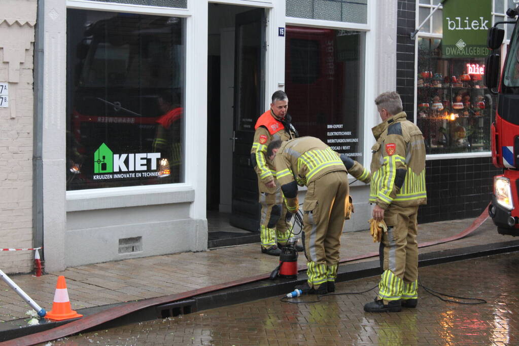 Wateroverlast door harde regenval