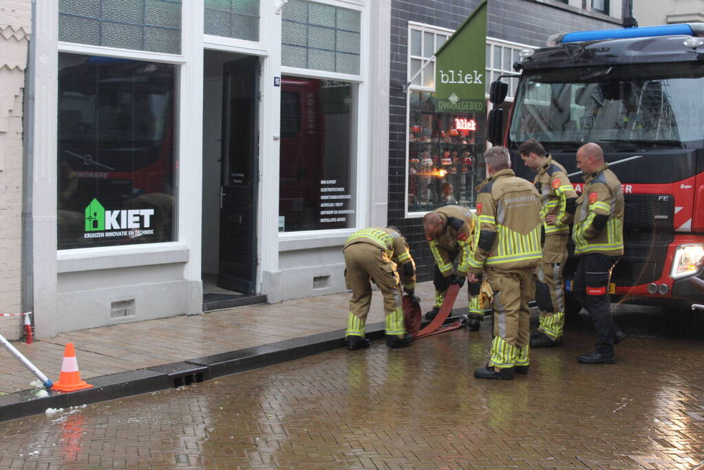 Wateroverlast door harde regenval