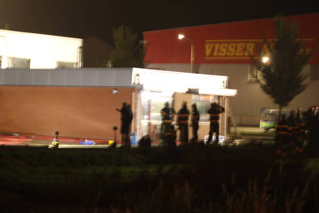 Grote brand in bedrijfspand