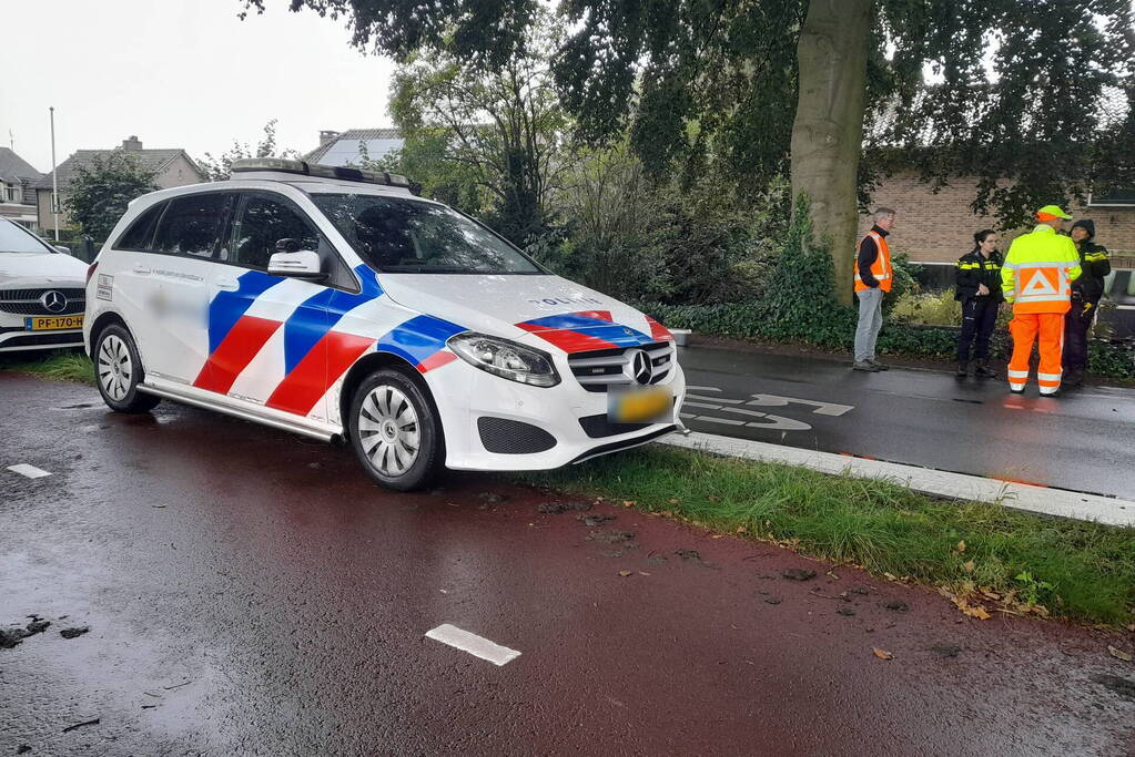 Verkeersregelaar aangereden bij wegwerkzaamheden