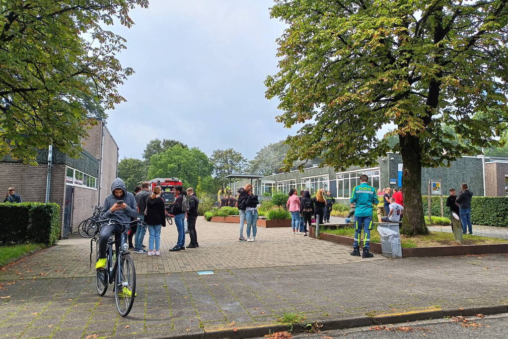 Brand op middelbare school