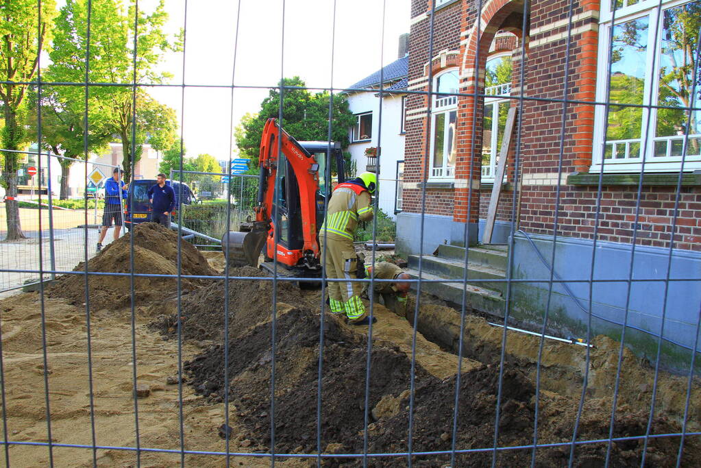 Gaslekkage tijdens werkzaamheden aan woning