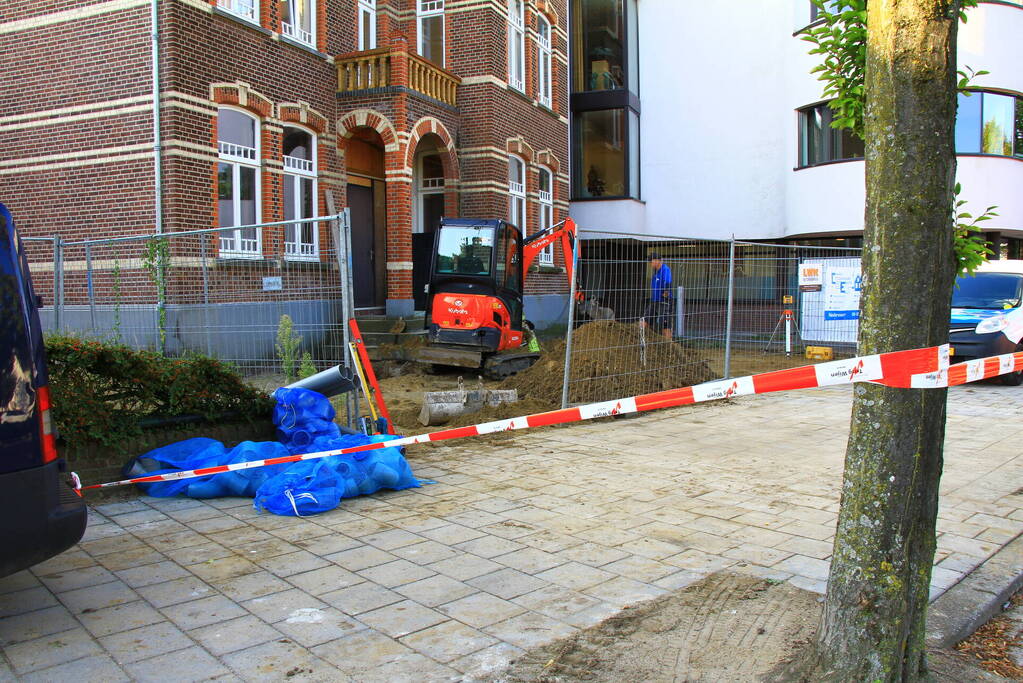 Gaslekkage tijdens werkzaamheden aan woning