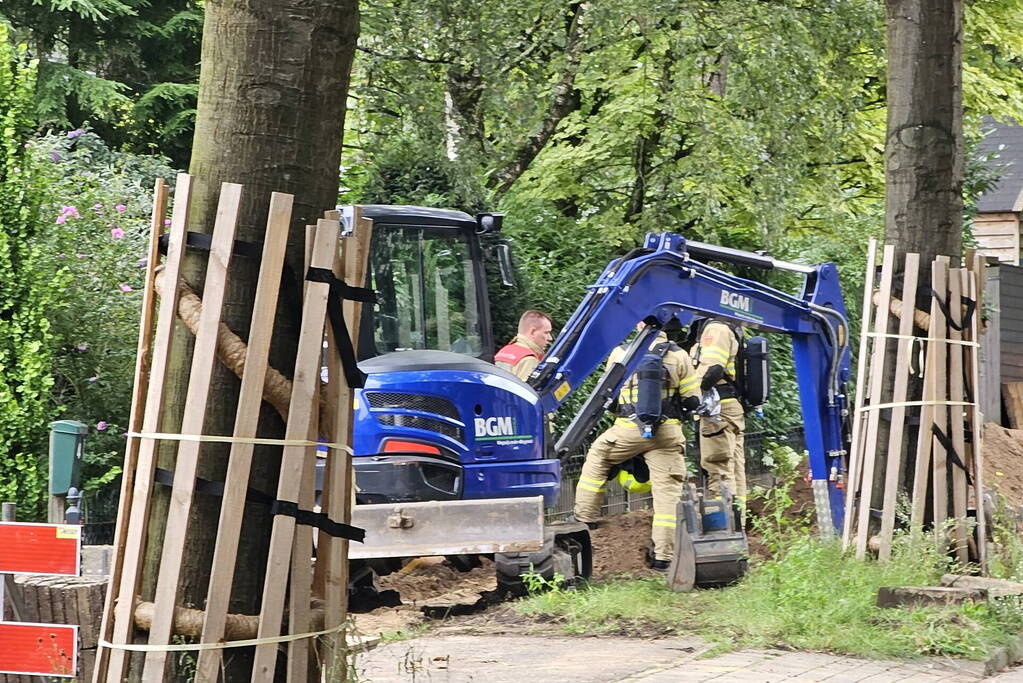 Gaslekkage door graafwerkzaamheden