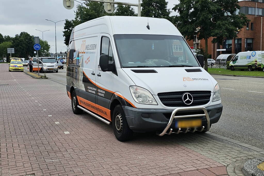 Kop-staartbotsing voor verkeerslicht