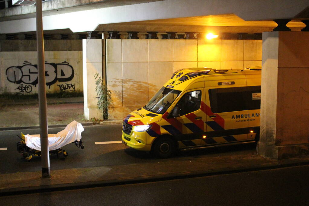 Hulpdiensten halen persoon van viaduct af, geen treinverkeer