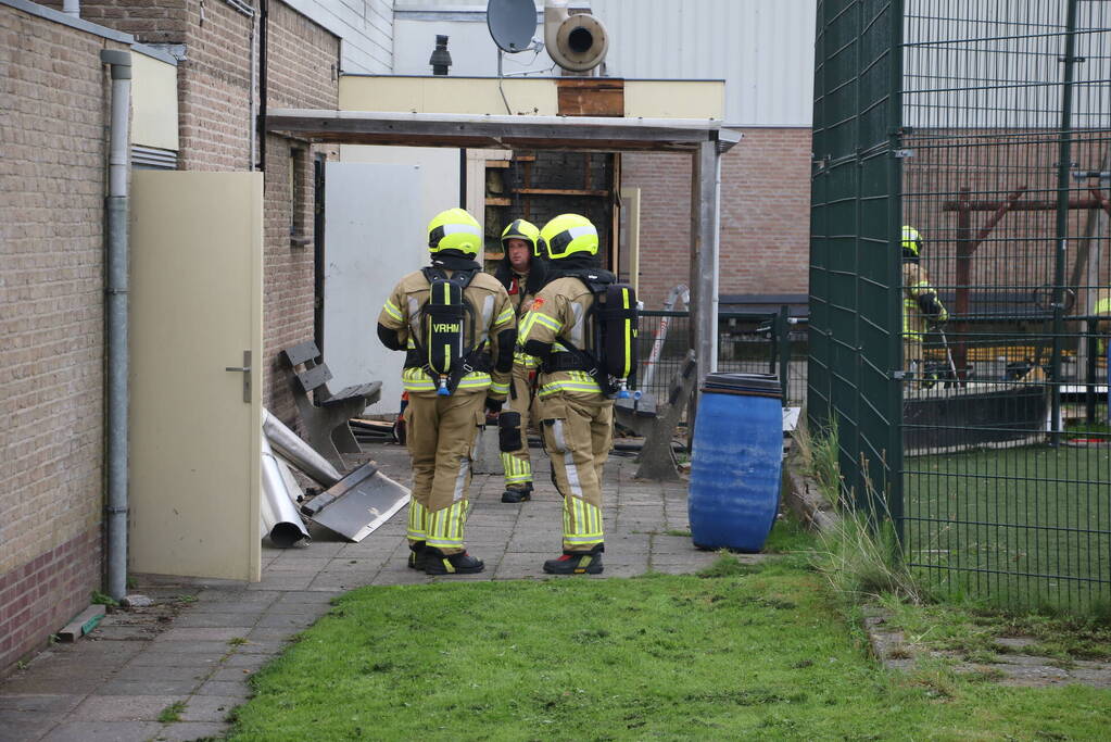 Grote brand in sportgebouw