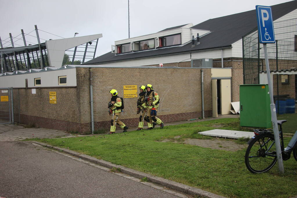 Grote brand in sportgebouw