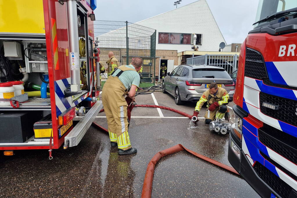 Grote brand in sportgebouw