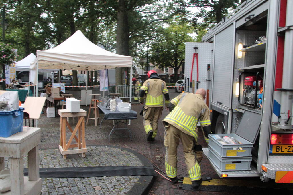 Gaslekkage bij opbouw evenement