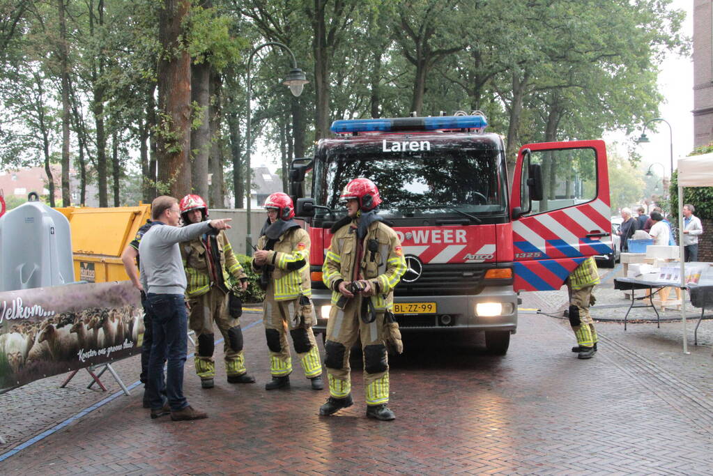 Gaslekkage bij opbouw evenement