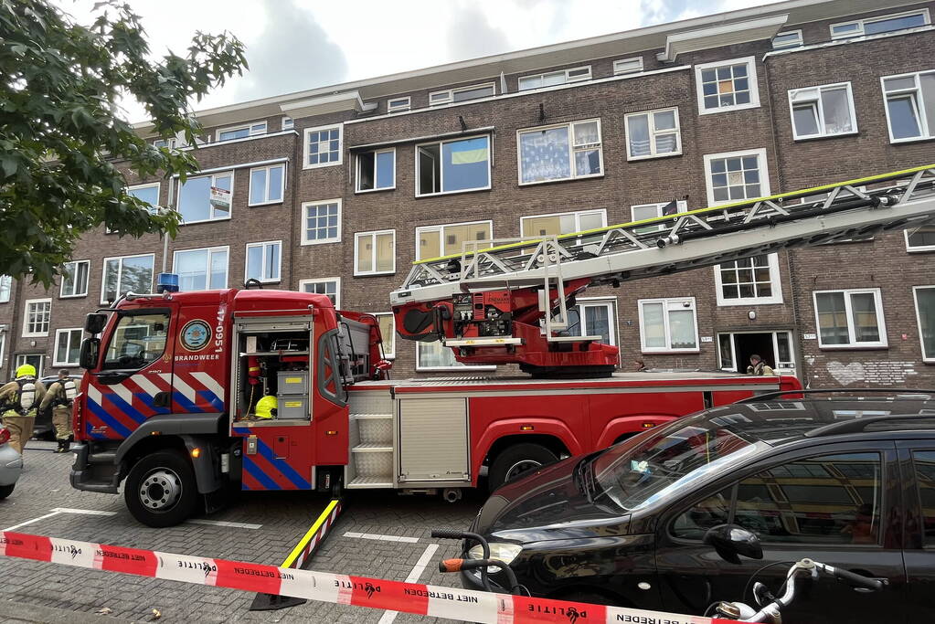 Schade bij felle brand in woning