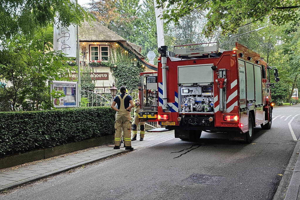 Brand in keuken van pannenkoekenrestaurant