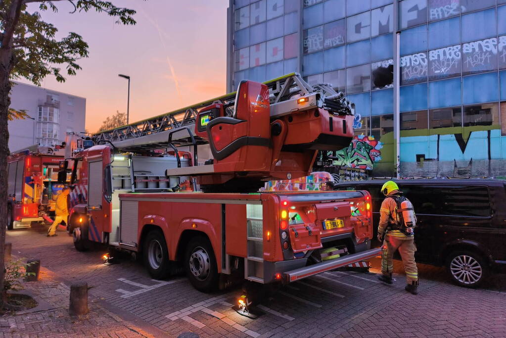 Grote brand in leegstaande school