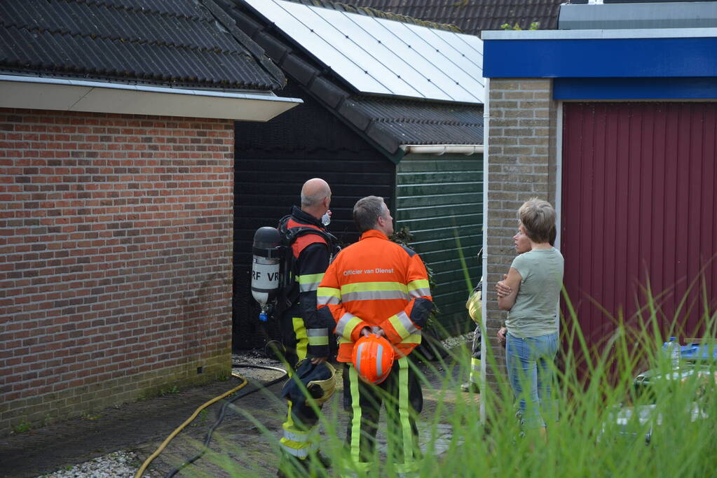 Schuurbrand door vergeten barbecue