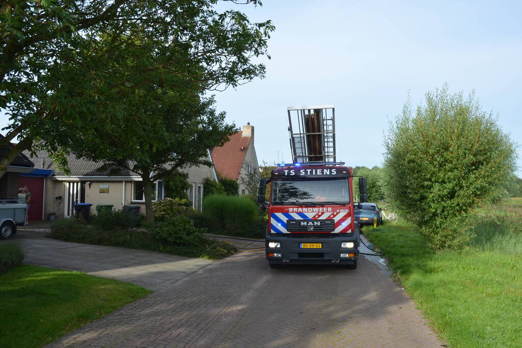 Schuurbrand door vergeten barbecue