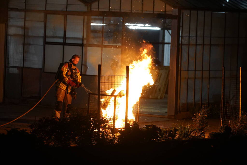 Industriebrand blijkt buitenbrand