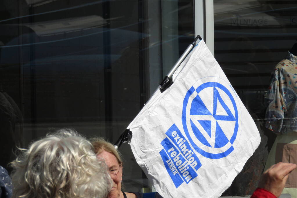 Demonstratie op centraal station