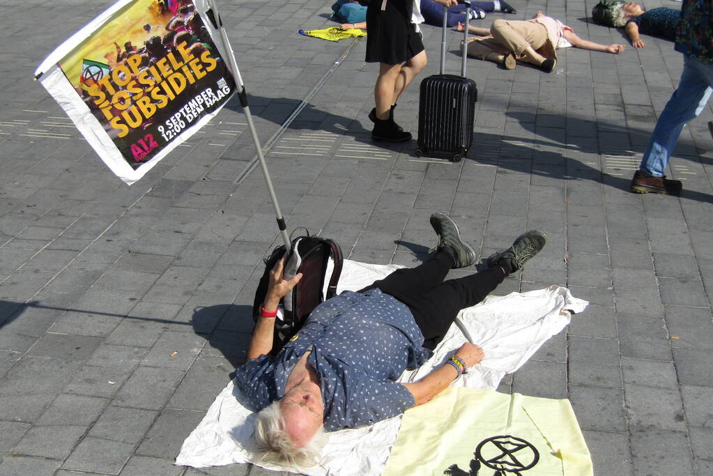 Demonstratie op centraal station