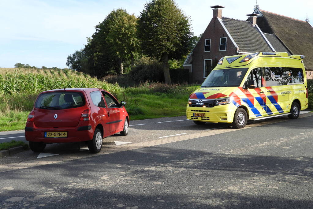 Motorrijder gewond bij botsing met automobilist