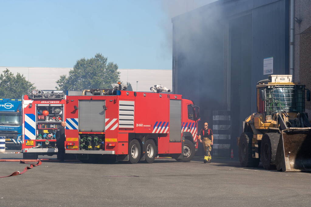 Brand bij afvalstortplaats