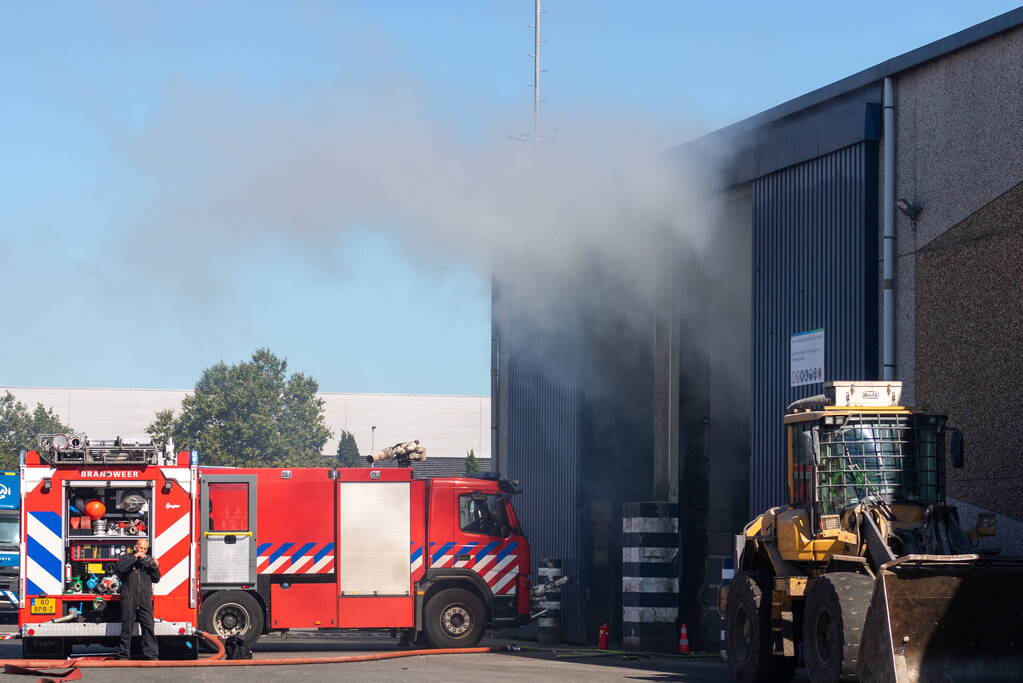 Brand bij afvalstortplaats